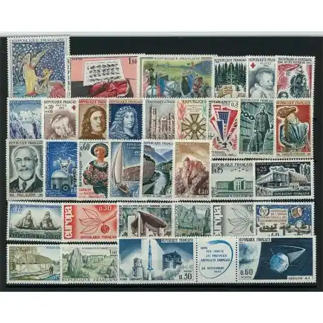 Achat Immédiat Timbres France 1965 en année complète neuve