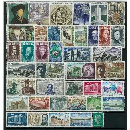 Gros Lot Timbres France 1969 en année complète neuve