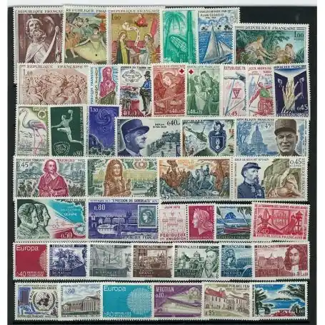 Timbres France 1970 en année complète neuve Soldes