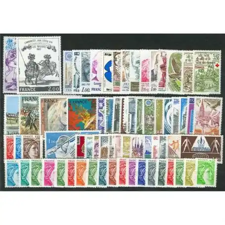 Petit Prix Timbres France 1978 en année complète neuve