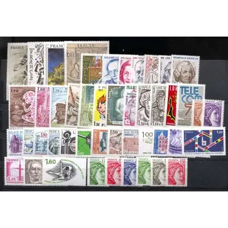 Réduction Timbres France 1979 en année complète neuve