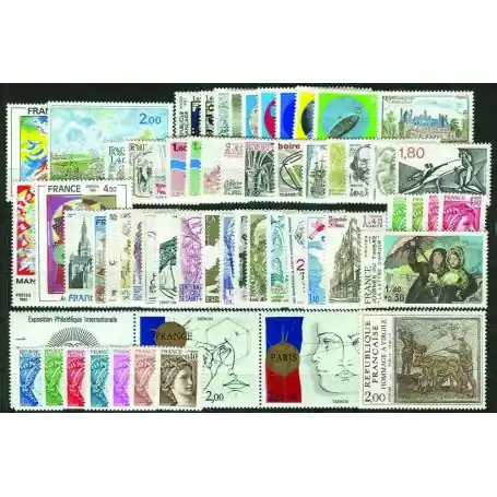 Jusqu’à Épuisement Des Stocks Timbres France 1981 en année complète neuve