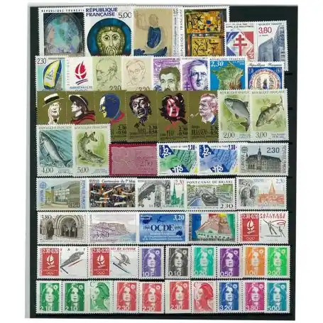 Commande En Gros Timbres France 1990 en année complète neuve
