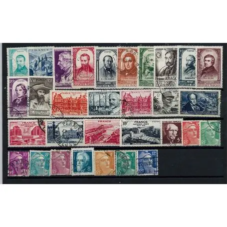 Promotion Saisonnière Timbres France 1948 en année complète oblitérée