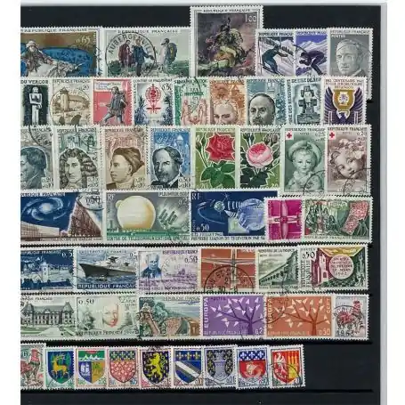 Acheter En Ligne Timbres France 1962 en année complète oblitérée