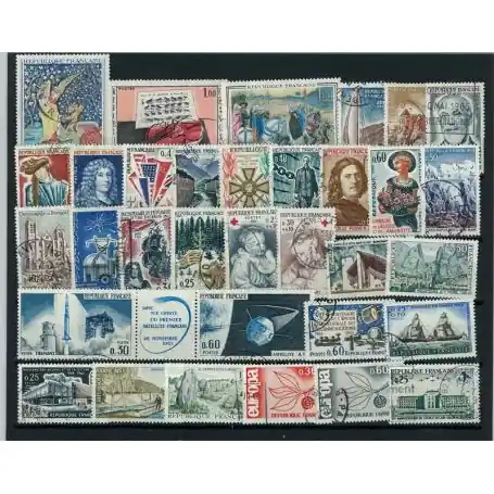 Timbres France 1965 en année complète oblitérée Nouveauté