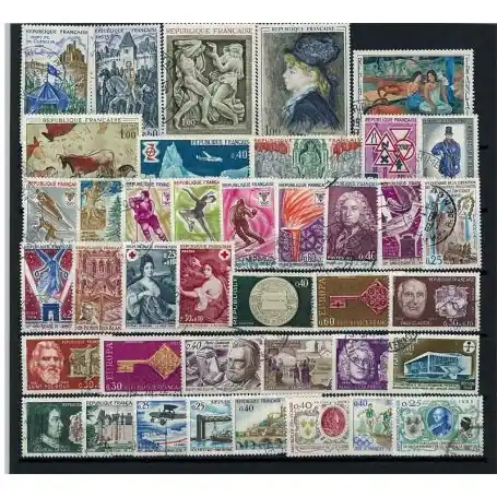 Timbres France 1968 en année complète oblitérée Super Prix