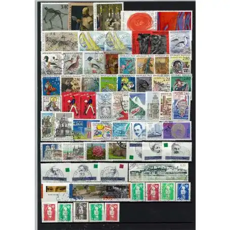 Offre Spéciale Timbres France 1993 en année complète oblitérée
