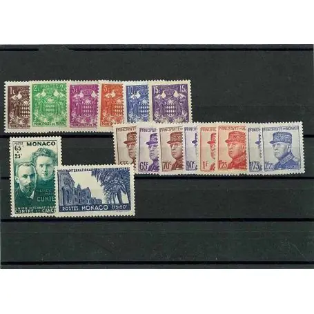 Monaco 1938 Année complète neuve Quantité Limitée