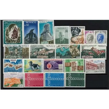 Seulement Aujourd’hui Monaco 1971 Année complète neuve