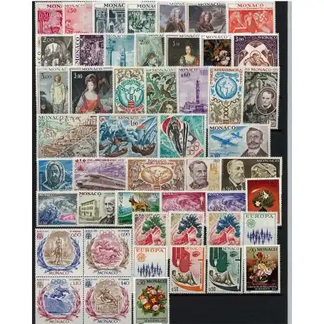 Monaco 1972 Année complète neuve Promotion Saisonnière