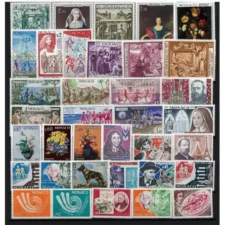 Monaco 1973 Année complète neuve En Vogue