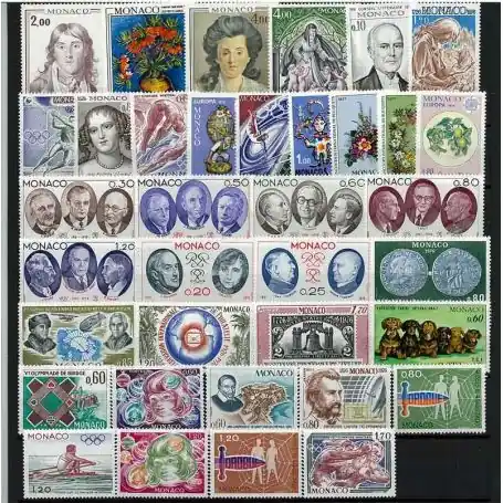 Monaco 1976 Année complète neuve Offre Spéciale