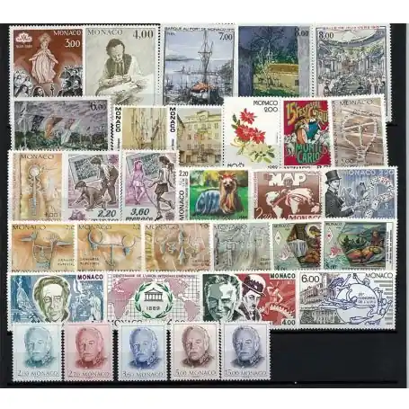 Monaco 1989 Année complète neuve Meilleure Vente
