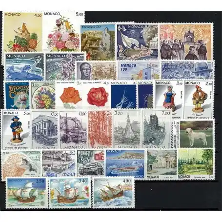 Monaco 1992 Année complète neuve Artisanat