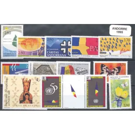Jusqu’à Épuisement Des Stocks Andorre Français 1995 Année complète neuve