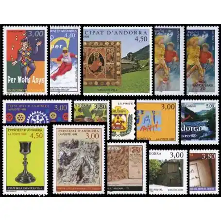 Andorre Français 1998 Année complète neuve Bon Marché