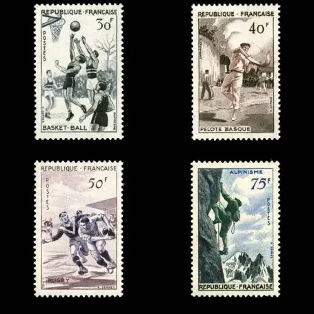 Timbres France Série N° 1072/1075 neuf sans charnière Prix Cassé