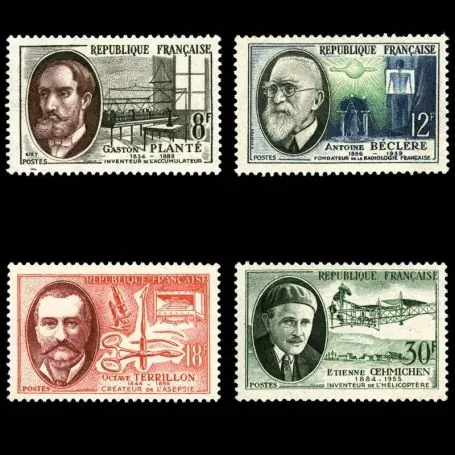 Authentique Timbres France Série N° 1095/1098 neuf sans charnière