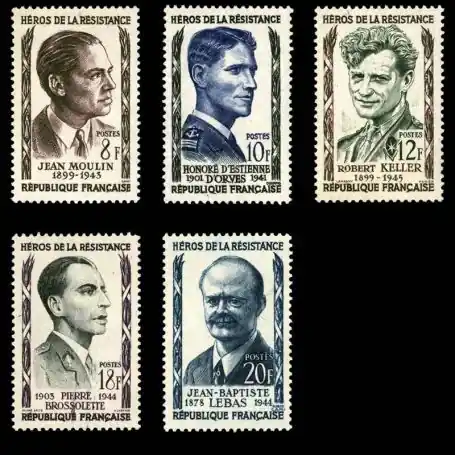 Prix Cassé Timbres France Série N° 1100/1104 neuf sans charnière