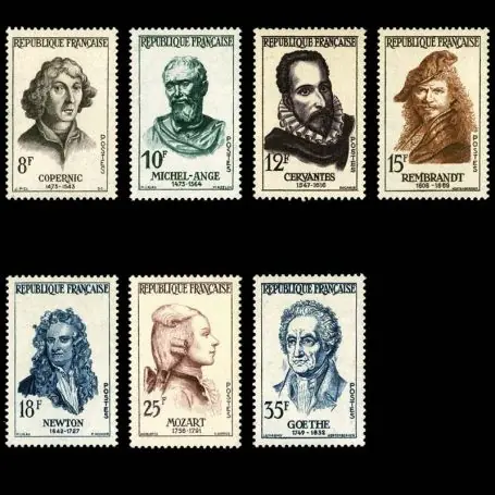 Timbres France Série N° 1132/1138 neuf sans charnière Commander Maintenant