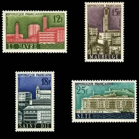 Timbres France Série N° 1152/1155 neuf sans charnière Bon Marché