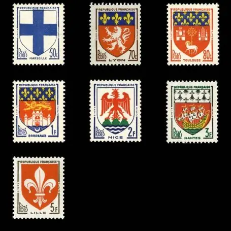 Timbres France Série N° 1180/1186 neuf sans charnière Solde