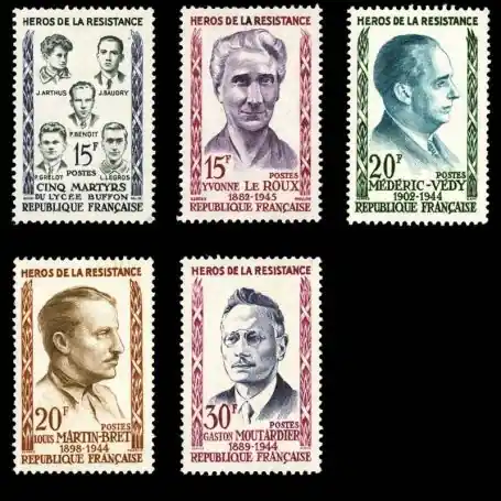 Acheter Direct Timbres France Série N° 1198/1202 neuf sans charnière