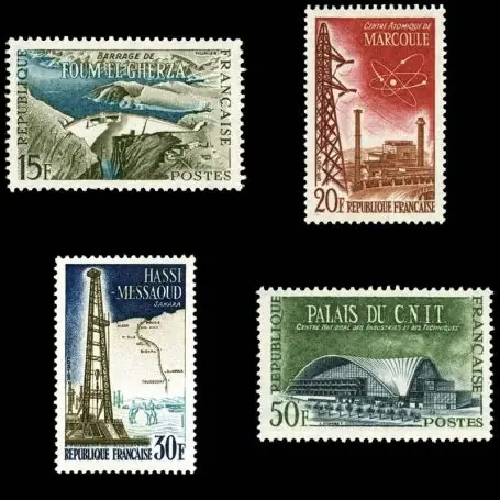 Satisfait Ou Remboursé Timbres France Série N° 1203/1206 neuf sans charnière