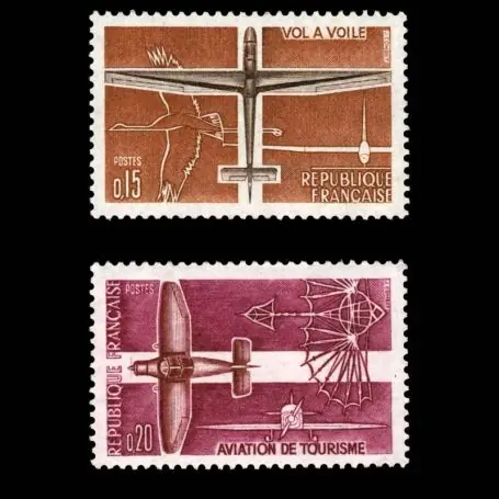 Timbres France Série N° 1340/1341 neuf sans charnière Prix Bas