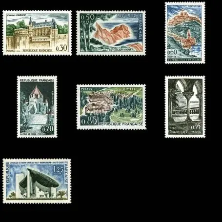 Timbres France Série N° 1390/1394A neuf sans charnière Pas Cher