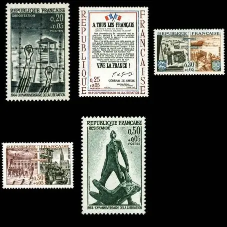Timbres France Série N° 1407/11 neuf sans charnière Vente Flash