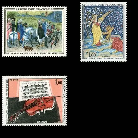Timbres France Série N° 1457/1459 neuf sans charnière Paiement Sécurisé