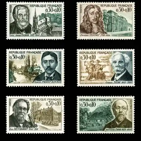 Timbres France Série N° 1470/75 neuf sans charnière Meilleur Prix