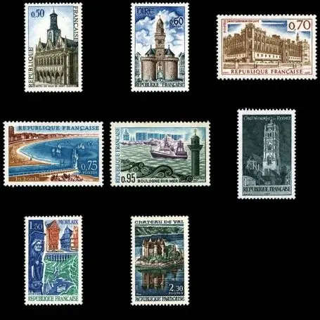 Timbres France Série N° 1499/1506 neuf sans charnière Expédié Aujourd’hui