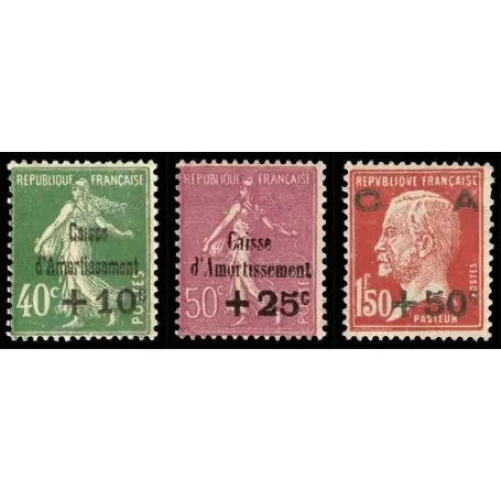 Remise Timbres France Série N° 253/255 neuf sans charnière