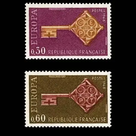 Timbres France Série N° 1556/57 neuf sans charnière Populaire