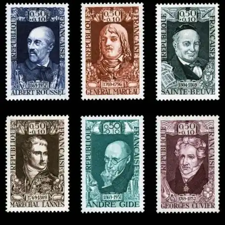 Timbres France Série N° 1590/95 neuf sans charnière Nouvel Arrivage