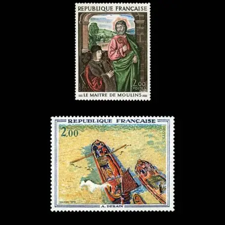 Timbres France Série N° 1732/1733 neuf sans charnière Meilleure Qualité