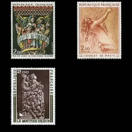 Timbres France Série N° 1741/1743 neuf sans charnière Haute Qualité