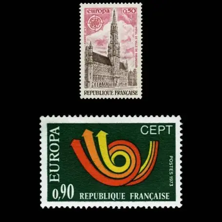 Pas Cher Timbres France Série N° 1752/53 neuf sans charnière