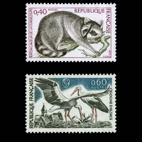 Timbres France Série N° 1754/1755 neuf sans charnière Marque