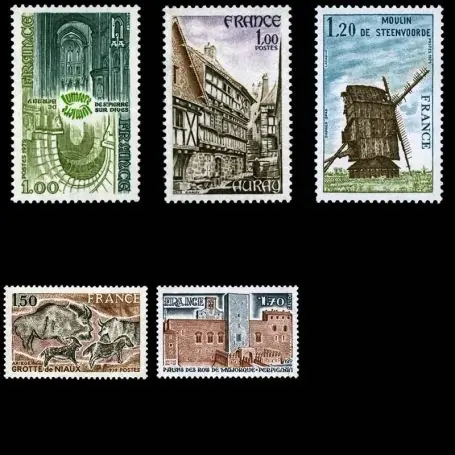 Gros Lot Timbres France Série N° 2040/44 neuf sans charnière