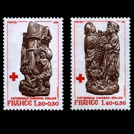 Timbres France Série N° 2116/17 neuf sans charnière Solde