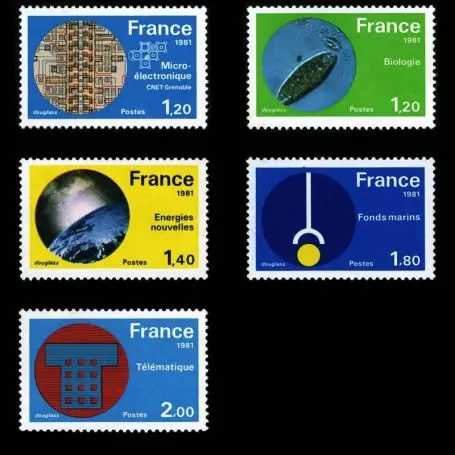 Soldes Timbres France Série N° 2126/30 neuf sans charnière