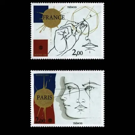 Timbres France Série N° 2141/2142 neuf sans charnière Garantie Incluse