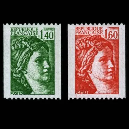 Garantie Incluse Timbres France Série N° 2157/2158 neuf sans charnière
