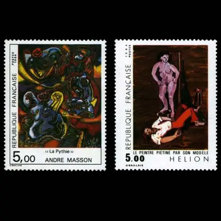 Timbres France Série N° 2342/2343 neuf sans charnière Certifié