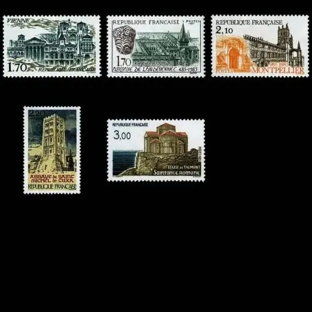 Timbres France Série N° 2348/52 neuf sans charnière Prix Réduit
