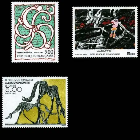 Authentique Timbres France Série N° 2381/2383 neuf sans charnière